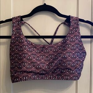 Onzie mudra sports bra in evil eye pattern large